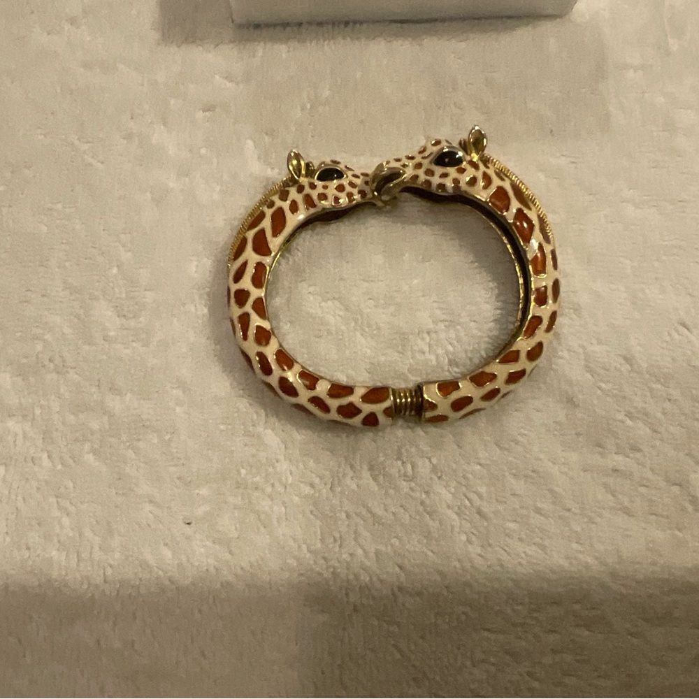 Giraffe Patterned Bangle Bracelet - image 1